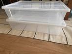 Ikea Samla 2 dozen 79cm x 57cm x 18cm / 55 liter, Ophalen, 75 tot 100 cm, 40 tot 60 cm, Minder dan 35 cm