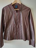 ONE TWO LUXZUZ JACKET ATHEA COATED SUEDE BROWN MAAT M, Maat 38/40 (M), Bruin, Nieuw, Ophalen of Verzenden