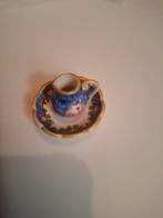 Mini Lampetstel Blauw met Gouden Accenten, Ophalen