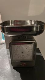 Wesco keuken retro weegschaal  met klok  zgan grey grijs, Ophalen of Verzenden, Zo goed als nieuw