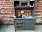 Ikea ; Duting houten stevig speel keukentje, patrol kleur, Ophalen, Gebruikt, Hout, Speelkeuken-accessoire