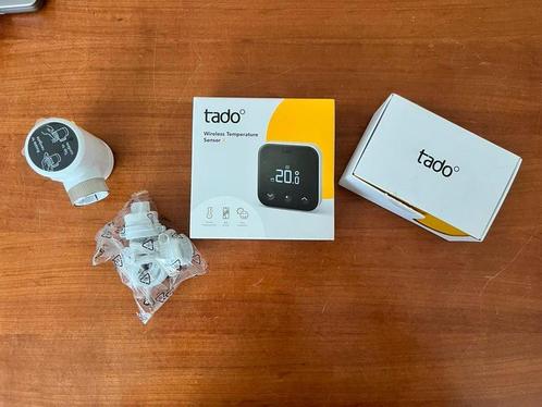 Tado Draadloze Thermostaat + 2 Radiatorknoppen - Nieuw, Doe-het-zelf en Verbouw, Thermostaten, Nieuw, Slimme thermostaat, Ophalen of Verzenden