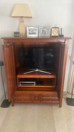 Mahonie hout TV kast, Huis en Inrichting, Ophalen, 100 tot 150 cm, Overige houtsoorten, 50 tot 75 cm