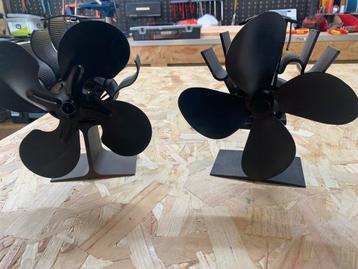 Houtkachel Ventilator - Set van 2 beschikbaar voor biedingen
