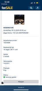 Kensington Ziggo Dome 4 december concert, Twee personen, December, Hard Rock of Metal
