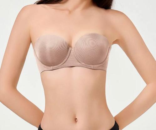 Push Up BH strapless huidskleur 75 b, Kleding | Dames, Ondergoed en Lingerie, BH, Zwart, Ophalen of Verzenden