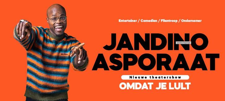 Jandino Omdat je L*Lttt AFAS Live 14 dec 2025, Tickets en Kaartjes, Theater | Cabaret en Komedie, Drie personen of meer, December