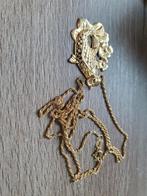 Zeer mooie 18k gouden ketting met vishanger 1.5 gram, Ophalen of Verzenden, Zo goed als nieuw, Goud, Goud