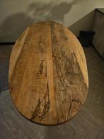 Mango eettafel  ovaal, Huis en Inrichting, Tafels | Bijzettafels, Ophalen of Verzenden, Zo goed als nieuw, 75 cm of meer, Hout