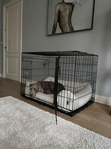 Puppybench / dierenbench – Nieuwstaat – 1,10 x 75 x 75 cm beschikbaar voor biedingen