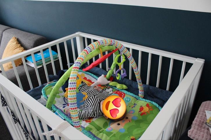 Box met boxmatras, Kinderen en Baby's, Boxen, Zo goed als nieuw, Boxkleed, Ophalen of Verzenden