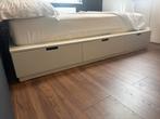 IKEA Ledikant 140x200 met 6 lades (inclusief matras), Ophalen, Gebruikt, Wit, Tweepersoons