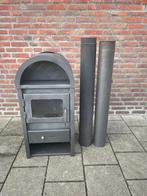 Houtkachel allesbrander Terraskachel kachelpijpen, Ophalen, Gebruikt, Houtkachel, Vrijstaand