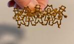Goudkleurige vintage broche, Sieraden, Tassen en Uiterlijk, Broches, Ophalen of Verzenden, Zo goed als nieuw, Goud, Overige materialen