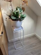 Set 2 plantentafels, Huis en Inrichting, Tafels | Bijzettafels, Minder dan 55 cm, Vierkant, Zo goed als nieuw, Ophalen
