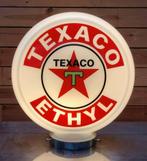 Texaco  glazen benzinepomp globe reclame USA verlichting, Lichtbak of (neon) lamp, Globes, Ophalen of Verzenden, Zo goed als nieuw