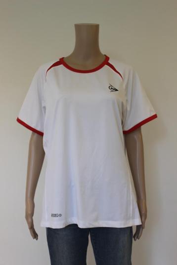 Dunlop wit/zwart/rood t-shirt maat 44 beschikbaar voor biedingen
