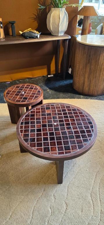 Ronde Salontafel & Bijzettafel Keramiek |  Showmodel  beschikbaar voor biedingen