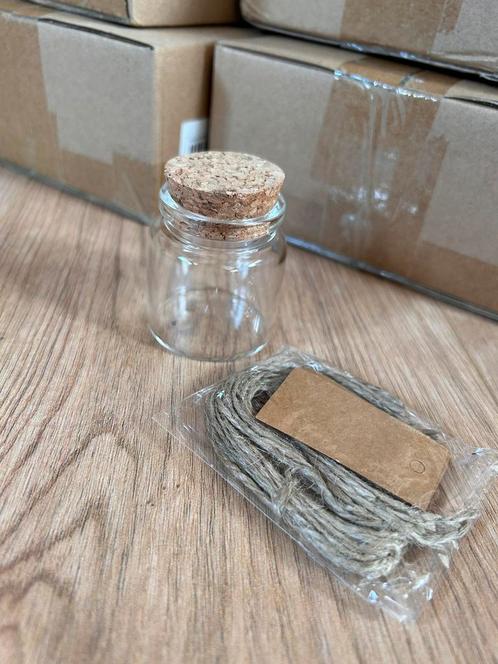 Kleine potjes met kruken dop, Huis en Inrichting, Keuken | Potten en Pannen, Zo goed als nieuw, Pot, Bus of Blik, Glas, Ophalen of Verzenden