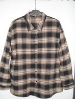 TK: Shein - flanellen overhemd - maat XL - geblokt; zgan, Kleding | Heren, Halswijdte 43/44 (XL), Shein, Ophalen of Verzenden