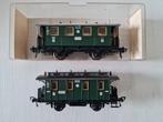 2 Nette Fleischmann H0 DR rijtuigen 5051/5052, Gebruikt, Gelijkstroom, Fleischmann, Wagon