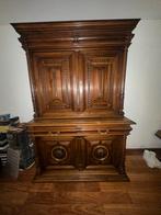 Antieke eikenhouten henri deux kast jachtkast mechelse kast, Antiek en Kunst, Antiek | Meubels | Kasten, Ophalen