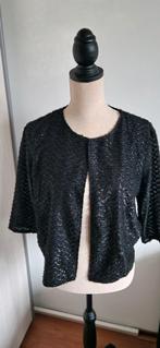 Zwart Feestelijk Vestje met Glans - Maat 38, Maat 38/40 (M), Zwart, Ophalen of Verzenden, Zo goed als nieuw