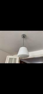 Gispen stijl, witte melkglazen kap en chrome “poot”, Ophalen of Verzenden, Zo goed als nieuw, Minder dan 50 cm