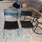 Belotti stoelen 2x., Huis en Inrichting, Stoelen, Ophalen, Twee, Zwart, Leer