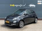 Fiat 500 1.2 Star Cabrio Automaat *carplay *leder *climate, Gebruikt, 4 cilinders, 4 stoelen, Zwart