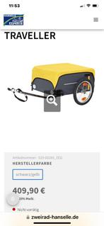 Fiets aanhanger, Ophalen, 60 tot 80 kg, Aanhangfiets, Traveller