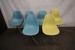 Vitra Eames eetkamerstoel stoelen | 6 stuks, Huis en Inrichting, Stoelen, Gebruikt, Blauw, Ophalen of Verzenden, Vitra