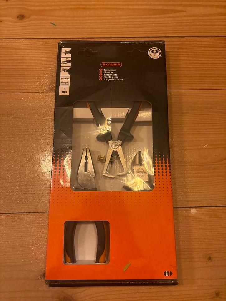 Skandia tangenset - Nieuw in verpakking, Doe-het-zelf en Verbouw, Gereedschap | Handgereedschap, Nieuw, Ophalen of Verzenden
