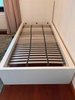 1 persoonsbed Ikea incl lattenbodem (90x200), Ophalen, 90 cm, Eenpersoons, Wit