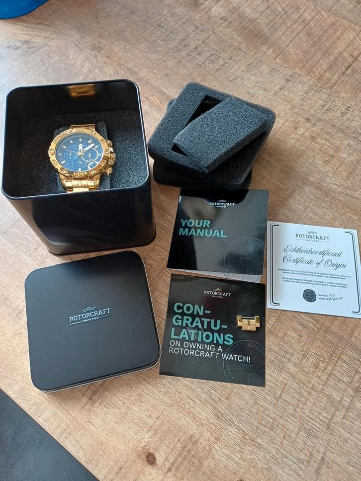 Rotorcraft RC2503 Herenhorloge Compleet  ZGAN, Sieraden, Tassen en Uiterlijk, Horloges | Heren, Zo goed als nieuw, Polshorloge