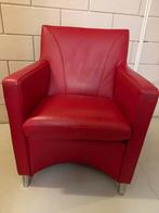 Leolux Dolcinea rood leer design Jan Armgardt., Huis en Inrichting, Ophalen, Zo goed als nieuw, 50 tot 75 cm, Leer