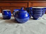 Retro blauw kommetjes e.d. van Societé Ceramique, Huis en Inrichting, Keuken | Servies, Gebruikt, Overige typen, Ophalen of Verzenden