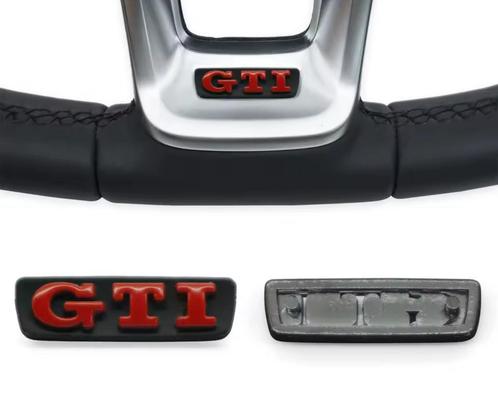 Rood gti logo golf 7 stuur frame, Auto diversen, Auto-accessoires, Zo goed als nieuw, Ophalen of Verzenden