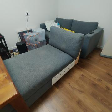 Gray side sofa 