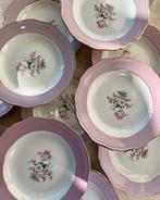 Vintage franse dinerborden l’amendinoise lila goudrand, Antiek en Kunst, Ophalen of Verzenden