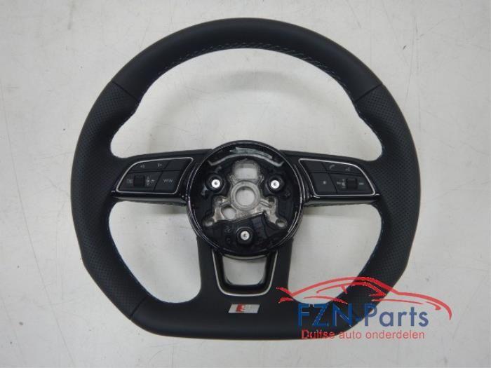 Audi A4 A5 8W Stuur S-Line MF+F1+VIEW Leer Grijs Stiksel, Auto-onderdelen, Ophalen of Verzenden, Gebruikt