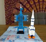 Lanceerplatform met raket, bouwstenen (past op Lego), Complete set, Zo goed als nieuw, Verzenden