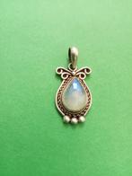 Mooie Sierlijke Zilveren Hanger met Maansteen Druppel, Sieraden, Tassen en Uiterlijk, Antieke sieraden, Verzenden, Zilver, Hanger