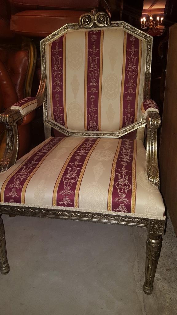 Zilver fauteuil barok, Huis en Inrichting, Fauteuils, Ophalen