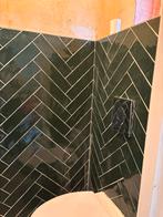 Groene Wandtegels - 1m2, Doe-het-zelf en Verbouw, Tegels, Ophalen, Gebruikt, Minder dan 20 cm, 20 tot 40 cm