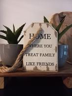 Houten Hanger met Tekst - Home Decoratie, Ophalen of Verzenden