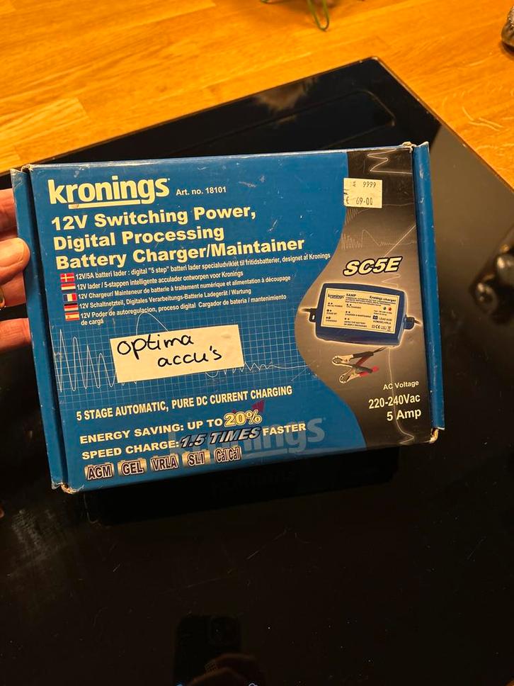Kronings Acculader / Druppelaar - Nieuw in doos!, Auto-onderdelen, Accu's en Toebehoren, Universele onderdelen, Nieuw, Ophalen of Verzenden