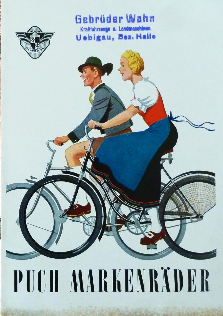 Folder PUCH Markenräder 03/ 1939 (Fietsfolder), Fietsen en Brommers, Handleidingen en Instructieboekjes, Zo goed als nieuw, Ophalen of Verzenden