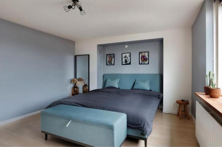 Voetenbank en hoofdbord, Huis en Inrichting, Slaapkamer | Complete slaapkamers, Zo goed als nieuw, Tweepersoons, Ophalen