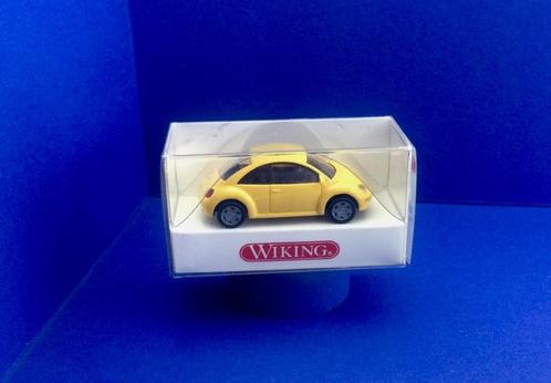 wiking	350724	VW New beetle - Geel	1/87, Hobby en Vrije tijd, Modelauto's | 1:87, Nieuw, Auto, Wiking, Ophalen of Verzenden